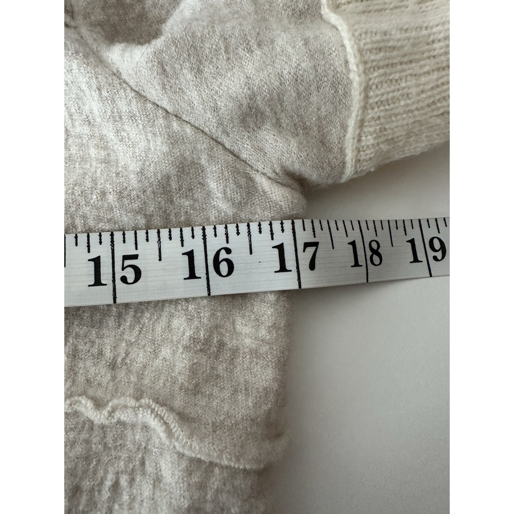 Free people‎ Jacket Women's XS 100%Wool  embroidery Crop Cozy Boho Stretch - Picture 6 of 9